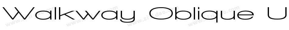 Walkway Oblique UltraBold字体转换